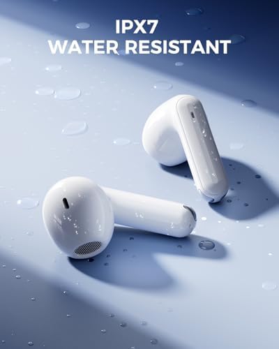 Revolutionary Bluetooth 5.4 Wireless Earbuds – Immersive Surround Sound with 48-Hour Playtime, IPX7 Waterproof for Ultimate Sports Performance, Tap-Control for Effortless Use, LED Display Charging Case – Perfectly Compatible with i Phone & Android Devices