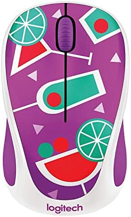 Logitech M325 Wireless Mouse in Cocktail Design – Ergonomic Comfort and Precision Tracking for All Operating Systems, Long Battery Life Up to 18 Months, Perfect for Travel and Home Office Setup