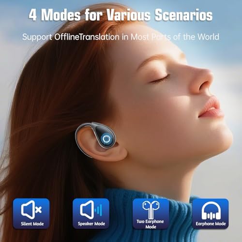 AI Language Translation Earbuds with LCD Touch Screen – Effortless Real-Time Translation in 144 Languages for Travelers and Professionals – Compact Bluetooth Earphones for Instant Communication and Enhanced Connectivity – Perfect for Language Enthusiasts and Global Explorers – Advanced Technology for Seamless Multilingual Conversations – Lightweight and Durable Design with Long Battery Life – Your Essential Travel Companion for Breaking Language Barriers – Experience Instant Clarity in Conversations with Fast Response Speed and User-Friendly Interface – Compatible with All Smart Devices for Maximum Versatility – Elevate Your Communication Experience with Cutting-Edge Translation Earbuds