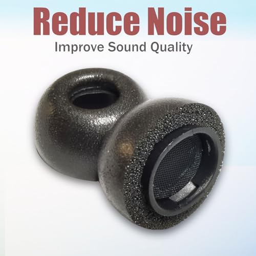 Ultimate Comfort Memory Foam Ear Tips for Air Pods Pro & Pro 2 – 4 Sizes (L/M/S/XS) with Handy Storage Case – Superior Noise Isolation Replacement Earbud Accessories in Elegant Black for Enhanced Listening Experience