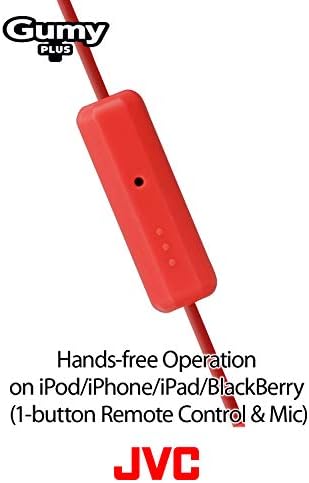 JVC HAFR6 B Gumy Plus Earbud Headphones – Premium Sound, Comfort & Versatile Compatibility in Sleek Black Finish for Everyday Use