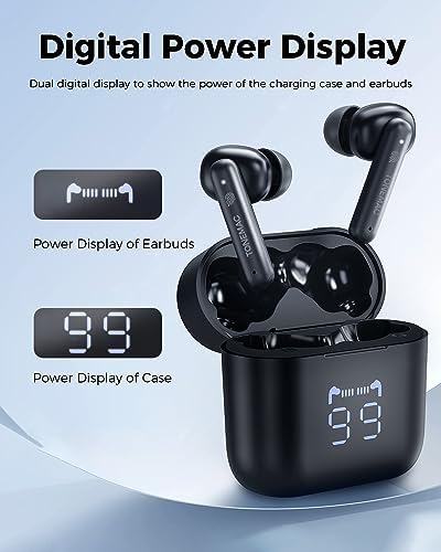 W28 Advanced Bluetooth 5.3 True Wireless Earbuds – 48-Hour Battery Life, Superior Hi-Fi Sound, IPX6 Sweatproof Design, LED Display & Qi-Compatible Charging Case for Ultimate Sports Performance and Everyday Use