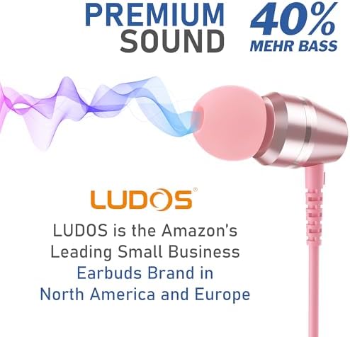 LUDOS OMNITONE USB-C Earbuds – Rich Sound Quality & Comfortable Fit for i Phone 16 & Samsung Galaxy S24 – Noise-Canceling Technology, Ergonomic Design, 5-Year Warranty – Turquoise – Perfect for Music, Gaming, and Calls with Quick USB-C Connectivity and Wide Device Compatibility
