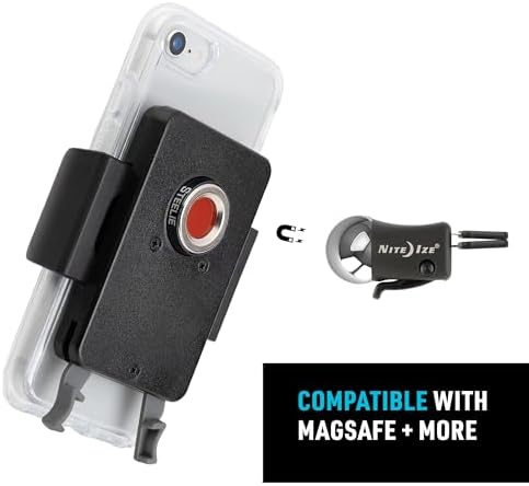 Nite Ize Steelie Original Vent Kit – Premium Magnetic Phone Mount for Effortless Car Vent Attachment – Versatile Hands-Free Holder with Neodymium Magnets – 360-Degree Rotation for Navigation and Calls – Essential Portable Car Accessory for Smartphones and Cases – Enhance Safety and Connectivity on the Road