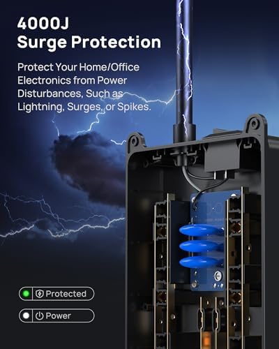 Maximize Your Power Potential with the TROND Heavy-Duty Surge Protector Power Strip: 13 Wide-Spaced Outlets, 32 W Quick Charge USB-C, 4000 Joules Protection, 5 ft Flat Plug Extension Cord, Wall Mountable Design for Seamless Integration in Home and Office Spaces – ETL Listed for Ultimate Safety and Reliability