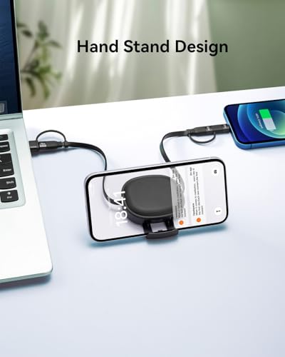 Versatile 5 in 1 Retractable Charging Cable Pack – 60 W USB C to Lightning Fast Charge for i Phone 16/15/14 Pro Max, i Pad & Samsung S24/S23 – Ideal Multi Device Solution for Home & Travel with Enhanced Durability