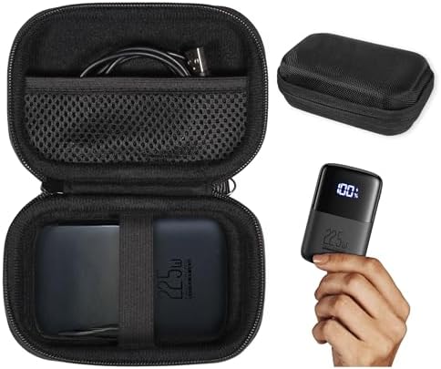 INIU Portable Charger Protective Case – Compact 10000 m Ah Power Bank Organizer for 22.5 W Fast Charging – Shockproof Mini Battery Pack Storage Solution for On-the-Go Power Needs