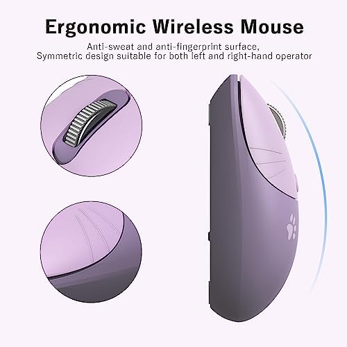 Adorable Pink Cat Wireless Silent Mouse – 2.4 GHz Plug and Play Optical Companion for Laptop & PC – Compact, Noise-Free Design Perfect for Home, Office, and Study Sessions – Cute Cat-Themed USB Nano Receiver Included
