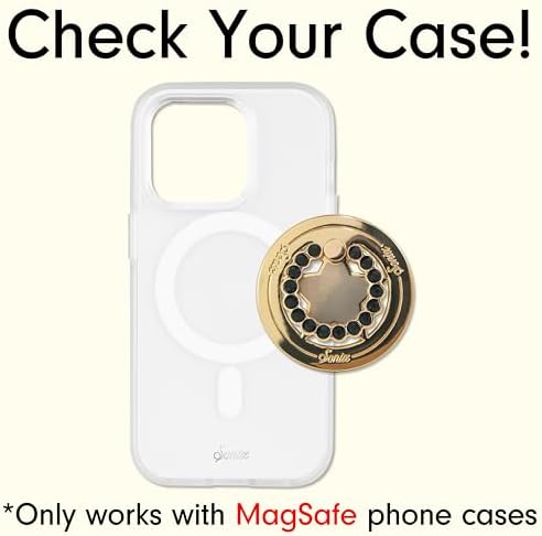 Elevate Your i Phone Experience with the Sonix Magnetic Phone Grip – Stylish Rhinestone Ring Holder for i Phone 12, 13, 14, 15 Series – Effortless 360° Rotation and Secure Mag Safe Compatibility – Sleek Silver/Clear Design for Ultimate Functionality and Fashion