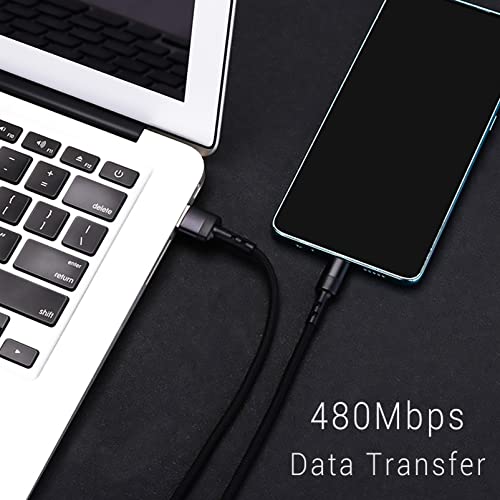 High-Speed 10 Gbps Android Auto USB C Cable (6.6 ft, 2-Pack) – Universal Compatibility for Fast Charging & Data Transfer with i Phone 16/15 & Samsung Galaxy – Durable, Versatile Cord for Seamless In-Car Connectivity