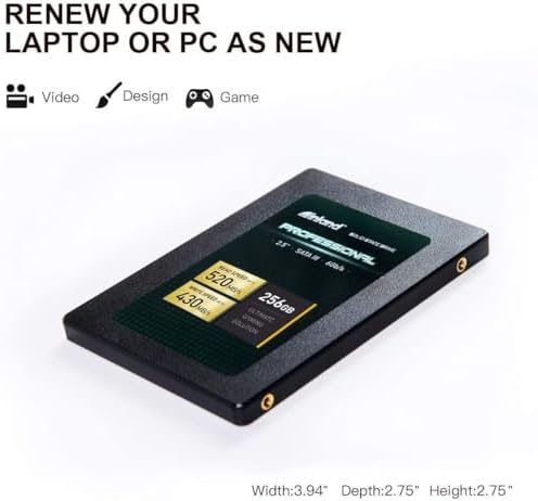 Unlock Lightning-Fast Performance with INLAND Professional 1 TB SSD – Cutting-Edge 3 D NAND SATA III 6 Gb/s 2.5″ Internal Solid State Drive for Ultimate Reliability and Versatile Compatibility