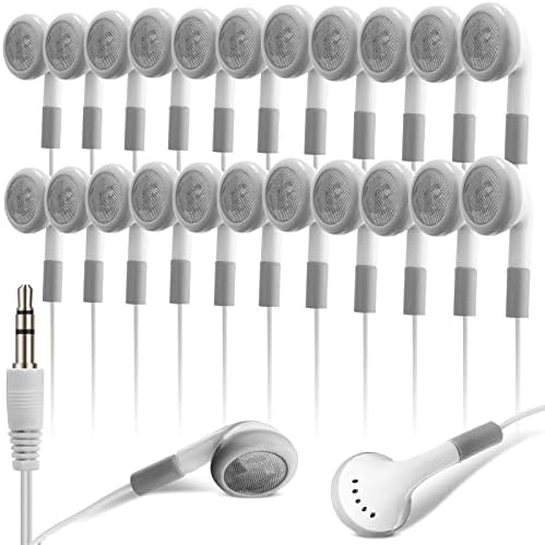 Xuhal 150 Pcs Classroom Wired Earbuds – Affordable Bulk Earphones for Students, Libraries & Hospitals – 3.5 mm Audio Jack Compatible, Lightweight & Durable Design, Crisp Sound Quality for Enhanced Learning Experiences