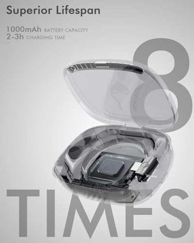 Doohoeek Portable Wireless Charging Case for Oura Ring 4 & 3 – 1000 m Ah Universal Power Station with Enhanced Compatibility for All Ring Sizes, Quick Charge Capability, and Travel-Friendly Design – Perfect Health Tracking Companion (Charger Not Included)