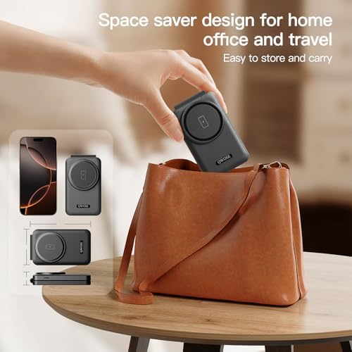 Ultimate 3-in-1 Foldable Wireless Mag-Safe Charging Station for i Phone 16/15/14/13/12, Apple Watch & Air Pods – Rapid 2.4 Hour Charge, Portable Travel Design with Adjustable Angles, Enhanced Magnetic Alignment & Smart Safety Features – Perfect Gift for Couples