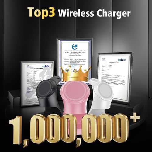Magnetic 3-in-1 Wireless Charger Stand for i Phone 16/15/14/13/12, Apple Watch & Air Pods Pro – Fast Charging Dock with Intelligent Safety Features and Sleek Design for Effortless Device Organization