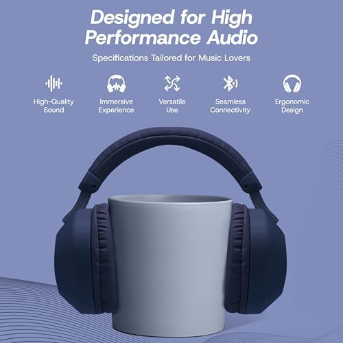 Gabba Goods Aura Elite Premium Wireless Over-Ear Headphones – Unmatched High-Resolution Audio with Built-In Mic, SD Card Compatibility & 6-Hour Battery Life – Perfect for Gamers, Travelers, and Professionals – Chic Black Design for Audiophiles and Everyday Users