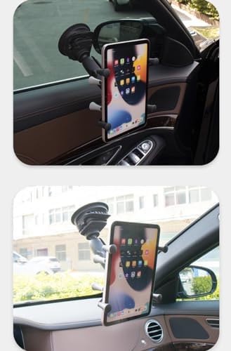 Versatile RAM-Compatible Phone Mount with Adjustable Cradle and B Size 1″ Ball – Durable Black Handlebar Holder for Cyclists and Motorcyclists – Optimize Viewing Angles and Ensure Device Stability on the Go