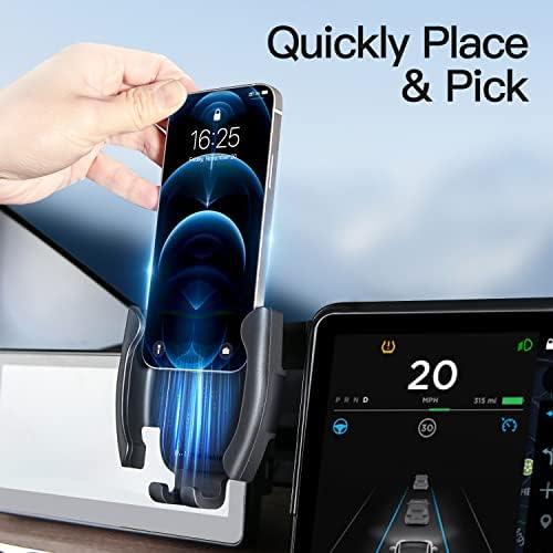 Experience Unmatched Convenience with the Topfit Tesla Wireless Charging Phone Mount – Magnetic Holder for Model Y (Juniper) & Model 3 (Highland), Perfectly Engineered for Seamless Smartphone Access and Rapid Charging. Elevate Your Drive with Effortless Installation and a Sleek Design That Complements Your Tesla’s Aesthetic While Ensuring a Secure Grip on Your Device. Enjoy Hands-Free Navigation and Calls, Enhanced Safety, and Eliminate Cord Clutter with this Durable, High-Quality Accessory. Ideal for Tech-Savvy Tesla Owners Seeking Functionality and Style in One Innovative Solution.