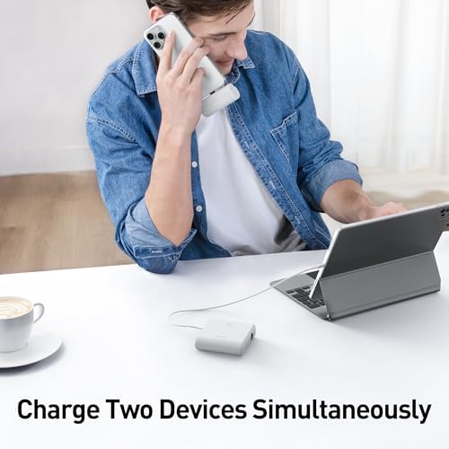 i WALK 13500 m Ah USB-C Portable Charger – Ultra-Fast Charging Power Bank for i Phone 16/15/16 Plus/16 Pro Max, i Pad & More – Lightweight Battery Pack in Stylish Pink for On-the-Go Convenience and Enhanced Device Compatibility