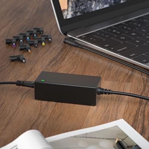 Universal 65 W Laptop Charger by Powseed – Versatile Power Supply for HP, Dell, Acer, Asus & More – 15 Interchangeable Tips for Maximum Compatibility – Safe, Fast Charging with Built-In Protection Against Overheating & Short-Circuit – Perfect Replacement for 45 W Chromebook & 65 W Laptop Adapters – Level VI Energy Efficiency – Ideal for HP Envy, Dell Inspiron, Samsung, Toshiba, and More – Sleek & Compact Design for On-the-Go Professionals – Reliable AC Adapter for Notebook & Ultrabook Users – Get the Power You Need for All Your Devices in One Convenient Solution!