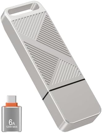 EASTBULL 256 GB High-Speed USB 3.0 Flash Drive with USB C Adapter & Keychain – Sleek Metal Design for Ultimate Portability, Fast Data Transfers, and Enhanced Compatibility for All Devices