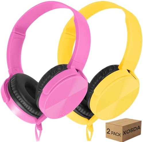 Classroom Audio Excellence: 10-Pack Durable Wired Headphones for Students – Adjustable Comfort, Enhanced Device Compatibility, Lightweight Design for Effortless Portability, Ideal for Group Learning and Focused Study Sessions