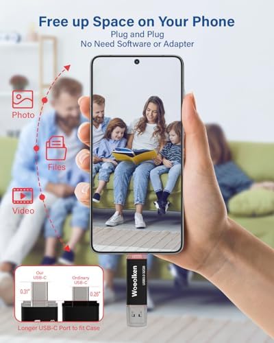 Wooolken 32 GB USB C Flash Drive 2 Pack – Versatile Dual USB 3.0 OTG Memory Stick for i Phone 16/15, Android Devices & Computers – High-Speed Data Transfer, Compact & Durable for On-the-Go Storage Solutions