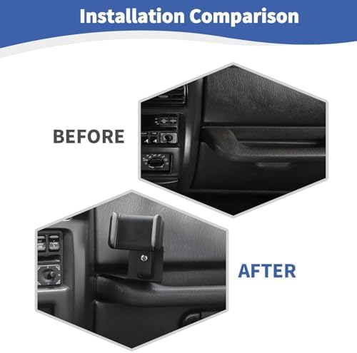 RT-TCZ Jeep TJ Phone & Walkie Talkie Mount Bracket – Durable, Easy-Install Holder for 1997-2006 Wrangler Models – Ultimate Off-Road Accessory for Secure Device Management and Enhanced Communication