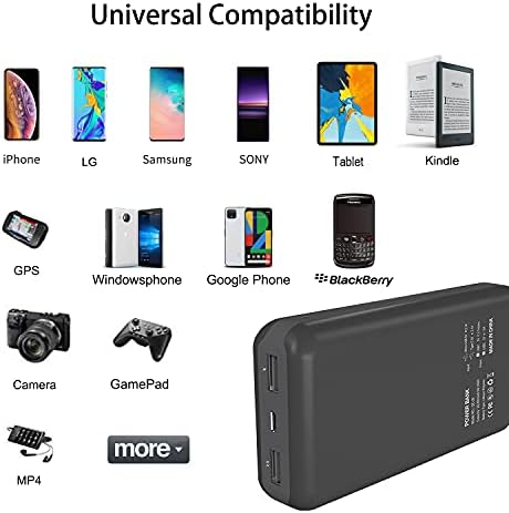 High-Capacity Ayeway 26800 m Ah Portable Power Bank with Dual USB Output and Digital Display – Fast Charging for i Phone, Samsung, and More – Ultimate Travel Companion for On-the-Go Charging