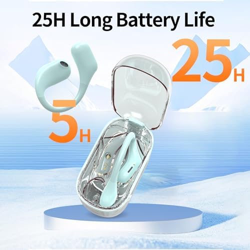 Elevate Your Audio Experience: Premium Bluetooth 5.3 Sport Earbuds with IP7 Waterproof Protection, 24-Hour Playback, Noise-Canceling Technology, and Secure Over-Ear Hooks for Unmatched Performance in Any Environment