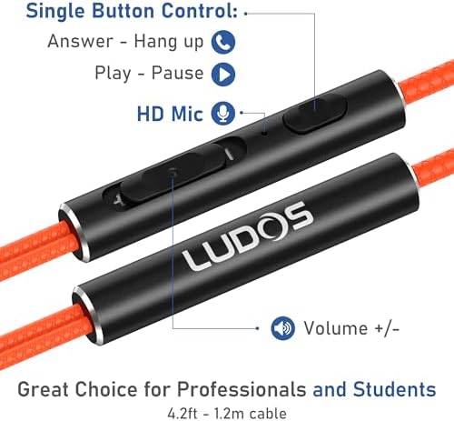 LUDOS Ultra Magnetic USB-C Earbuds for i Phone 16 & Samsung Galaxy – Superior Sound Performance with 5-Year Warranty, Ergonomic Comfort for All-Day Use, Tangle-Free Magnetic Design for Music and Calls – Sleek Black Finish