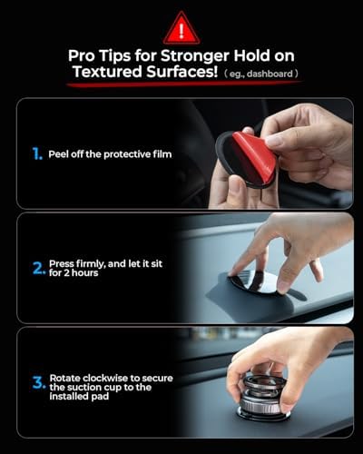 2025 Upgraded Vacuum Magnetic Car Phone Holder [89+LBS Suction/2800gf Magnet], Suction Cup Phone Mount, Ultra-Strong Magnetic Stand for Car/Mirror/Gym/Kitchen/iPhone16 15 14 13 12, Silver – Enhanced Compatibility and Speed