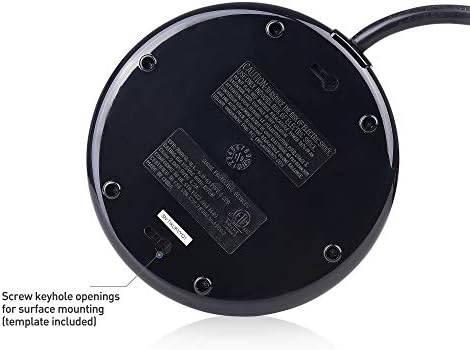 Cable Matters 6-Outlet Surge Protector Tower with 4 Fast USB Charging Ports (Total 4.2 A) and 10-Foot Extended Power Cord – Ultimate Device Safety and Versatile Connectivity Solution for Home and Office