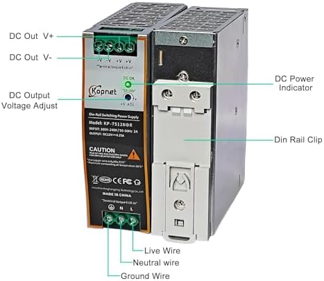 150 W 48 V Din Rail Power Supply – High-Efficiency AC-DC Industrial Adapter with Comprehensive Overload, Thermal, and Short Circuit Protection for Safe Operation in Diverse Applications