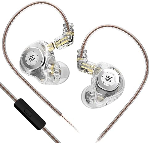 KZ EDX Pro Wired Earphones – Cutting-Edge In-Ear Monitors with Dual Dynamic Drivers for Exceptional Hi-Fi Sound, Advanced Noise Cancellation, and Integrated Microphone – Stylish Cyan Finish for Ultimate Comfort and Device Versatility