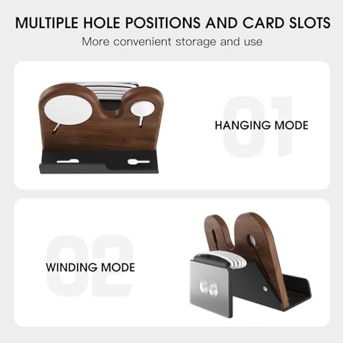 3 in 1 Wall Mount Compatible with magsafe Charger Stand，Wood Phone Holder for iPhone 15/15 Pro/14/13/12 Series, Compatible with Apple Watch, AirPods, Magsafe Accessories[MagSafe Charger Not Included] – Enhanced Compatibility and Speed