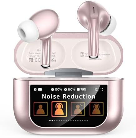 Advanced Bluetooth 5.4 Wireless Earbuds with Active Noise Cancelling (ANC) and Immersive Deep Bass – Uninterrupted 48-Hour Playtime for Ultimate Comfort and Connectivity, Ideal for Workouts, Travel, and Home Entertainment