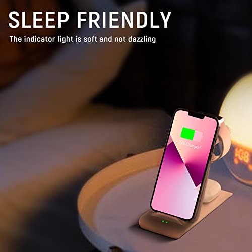 HATALKIN Advanced 3-in-1 Wireless Charging Hub: Ultimate Power Station for Apple Watch, i Phone 16/15/14/13/12 Pro Max/X/XS, and Air Pods Pro – Rapid Intelligent Charging in a Modern, Space-Saving Design for Effortless Home and Office Efficiency