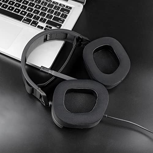 SOULWIT Premium Cooling-Gel Earpads for Corsair HS80 Max/HS80 USB Wired/HS80 RGB Wireless Headsets – High-Density Noise Isolation Foam for Enhanced Comfort and Immersive Gaming Experience – Effortless Installation and Sleek Black Design