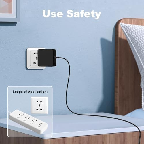 Ultimate 65 W USB-C Power Adapter for Bose DM3 SE, Sound Link Flex & MAX – Fast, Reliable Charging with 6 ft Extended Cable for Unmatched Flexibility – Universal 110-240 V Input for Global Use – Ideal Power Solution for Home, Office, and Travel Enthusiasts