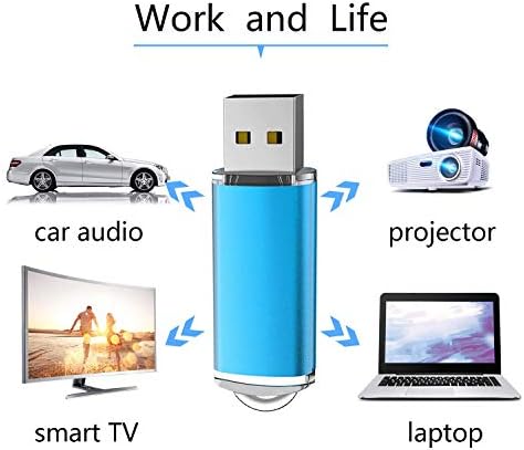 K&ZZ 5 Pack Multicolored 64 GB USB Flash Drives – High-Speed USB 2.0 Thumb Drives for Seamless Data Storage and Transfer – Ideal Portable Jump Drives for PC and Laptop Users – Vibrant and Durable Memory Stick Set for Effortless File Management