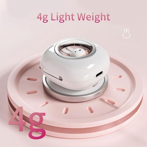 MIPOW x Miffy Bluetooth 5.3 Wireless Earbuds – Enchanting Pastel Pink Bunny Design with IPX7 Waterproof Protection for Active Lifestyles – 36 Hours of Uninterrupted Playtime & AI-Powered ENC Noise Cancellation for Superior Sound Clarity – Perfect Sport & Everyday Earbuds for All Ages