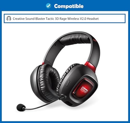 Ultimate Comfort Memory Foam Earpads for Creative Sound Blaster Tactic 3 D Rage V2.0 Headsets – Superior Soft Replacement Cushions for Enhanced Sound Isolation and Prolonged Listening Enjoyment