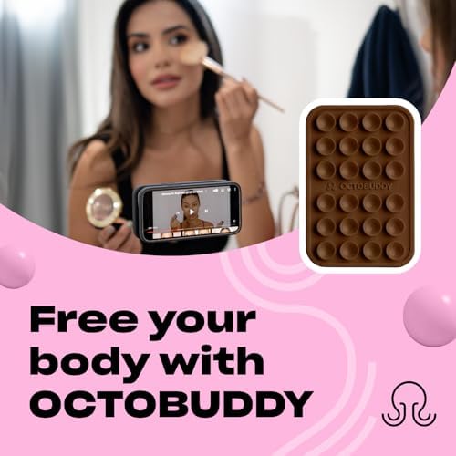 Ultimate Stability Turquoise Silicone Suction Phone Holder – Hands-Free Mount for i Phone & Android – Compact 2.6″ x 3.9″ Design – Elevate Your Selfies and Videos with Superior Grip and Versatile Functionality – Essential Content Creation Accessory for Effortless Capturing and Live Streaming
