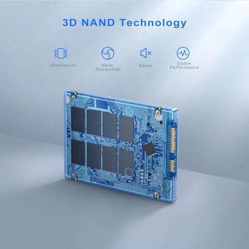 Upgrade Your PC or Laptop with Vansuny 128 GB SATA III SSD – High-Speed 2.5” Internal Solid State Drive with 450 MB/s Read Speed, Advanced 3 D NAND Flash for Enhanced Performance and Reliability