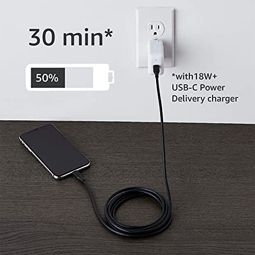Premium 10 ft MFi Certified USB-C to Lightning Charging Cable for Apple i Phone – High-Speed Nylon Braided Design for Ultimate Durability and Flexibility – Fast Charge & Data Sync Capability in Sleek White Finish
