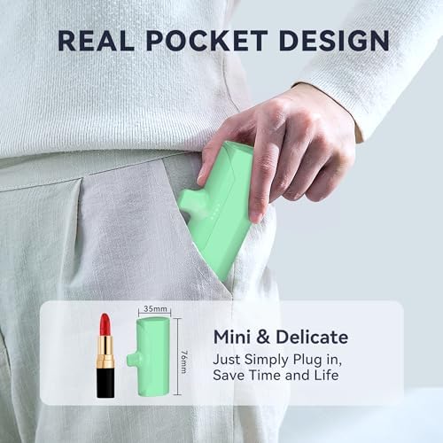 Ultra-Compact 5000 m Ah Power Bank with Built-in USB C Cable for i Phone 15 Pro Max – Reliable Portable Charger for i Phone 14/13, Samsung, Google, and More – Fast Charging Solution for On-the-Go Power Needs (Black)