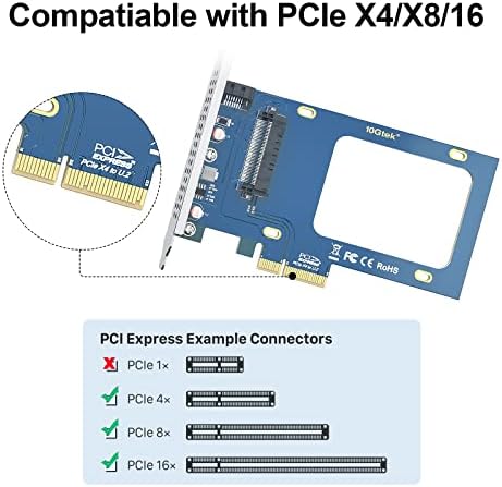 Unlock Unmatched Data Storage with the 10 GTEK PCIe 3.0 x8 Dual U.2 NVMe SSD Adapter Card – Optimize Performance for Servers, NAS & Desktops with Effortless Integration and High-Speed Transfers for Gaming, Video Editing, and Data Management