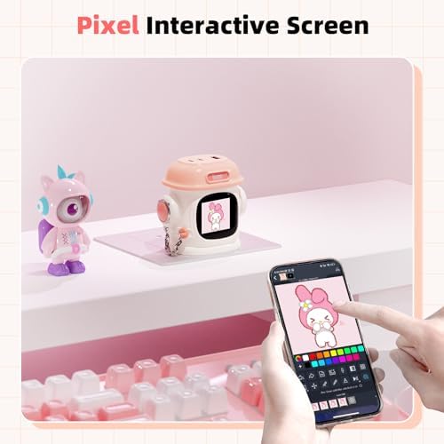 Divoom Dipow 65 W Ga N USB-C Fast Charger with Customizable Pixel Display – High-Efficiency Multi-Port Charging Hub for i Phone 16/15, Mac Book, Galaxy S23/S24, & Nintendo Switch – Includes 100 W Ultra-Fast Cable for Seamless Power Solutions on the Go