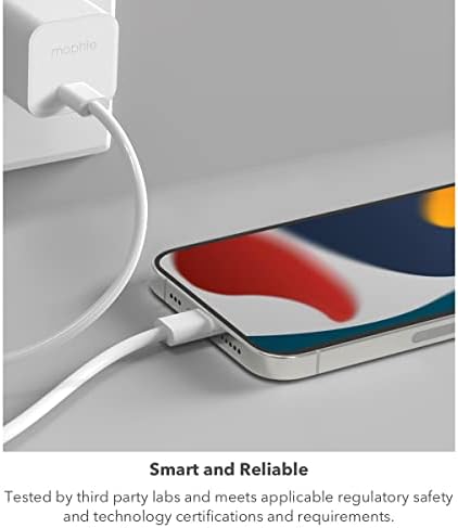 Mophie Speedport 20 W USB-C Fast Charger – Compact Ga N Technology Power Adapter for Mac Book Pro 13, i Phone 16/15/14 Pro, Galaxy S25/S24, Google Pixel 9 – Efficient and Lightweight Charging Solution for On-the-Go Professionals